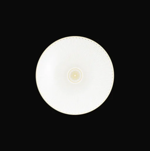 Assiette à dessert/gâteaux en porcelaine finition Or
