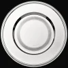 Assiette de présentation en métal argenté