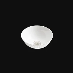 Bol à riz en porcelaine finition Platine