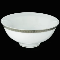 Bol à soupe en porcelaine finition platine