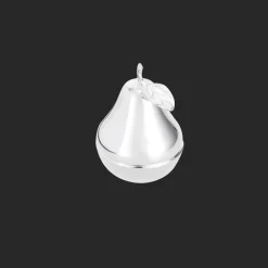 Bonbonnière Poire en métal argenté