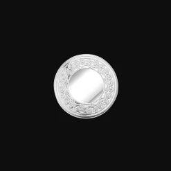 Bonbonnière Ronde à Frise en métal argenté