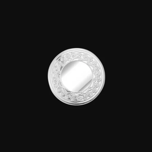 Bonbonnière Ronde à Frise en métal argenté