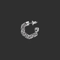 Boucles d'Oreilles Créoles en argent massif