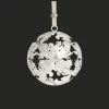 Boule de Noël millésimée en métal argenté - Edition 2024