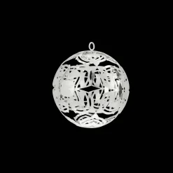 Boule de Noël millésimée en métal argenté - Edition 2022