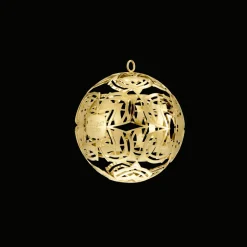 Boule de Noël millésimée or en métal argenté - Edition 2022
