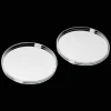 Coffret de 2 dessous de verre en métal argenté