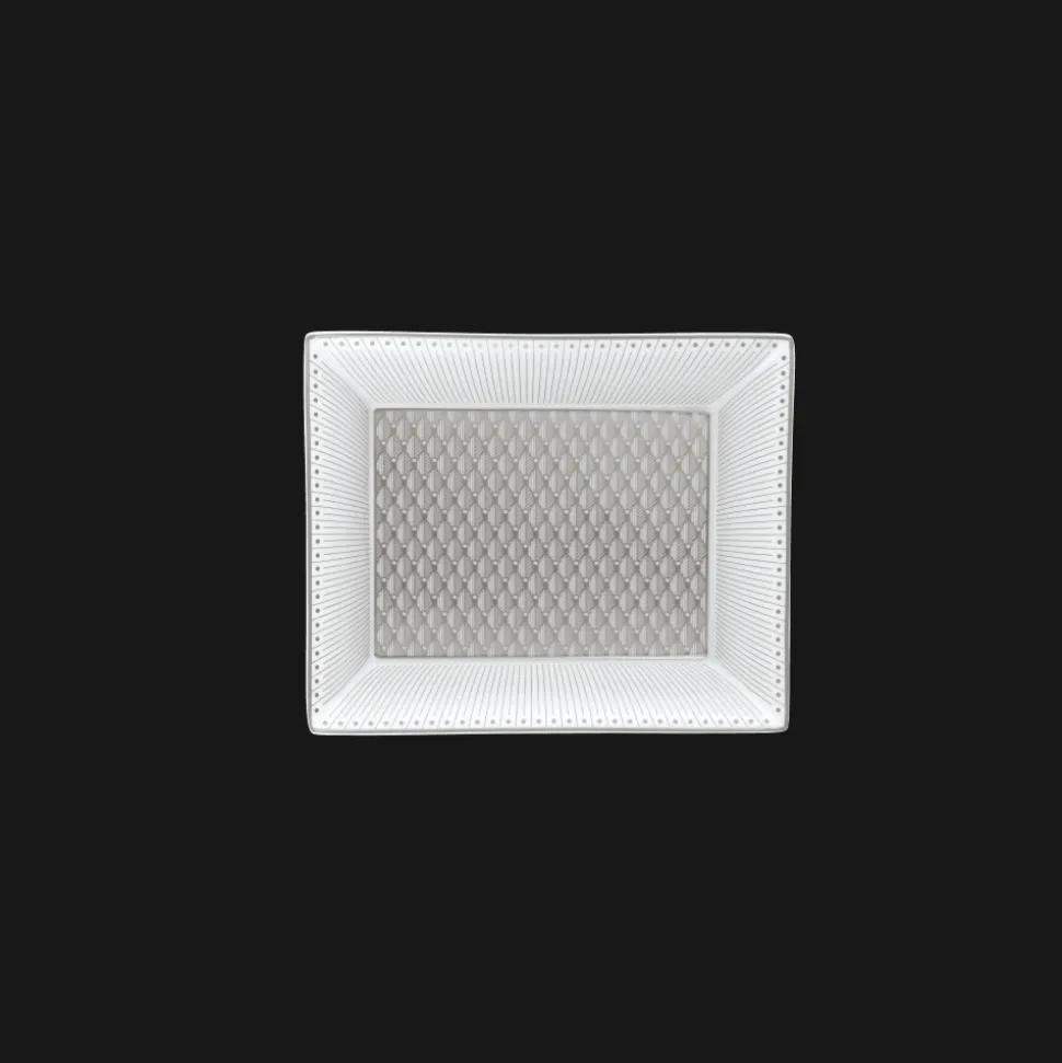 Coffret Vide-poche en porcelaine finition Platine