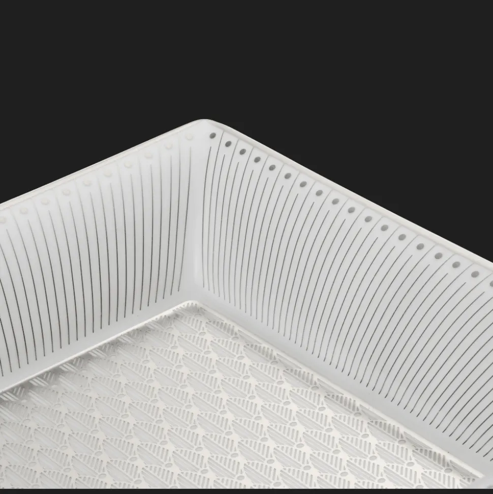 Coffret Vide-poche en porcelaine finition Platine
