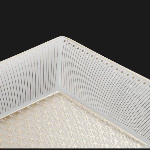 Coffret Vide-poche en porcelaine finition Or