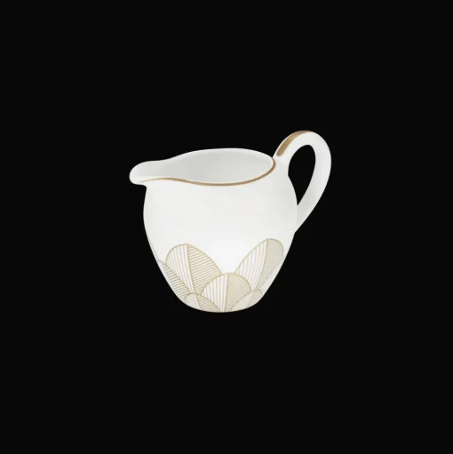 Crémier 25cl en porcelaine finition Or