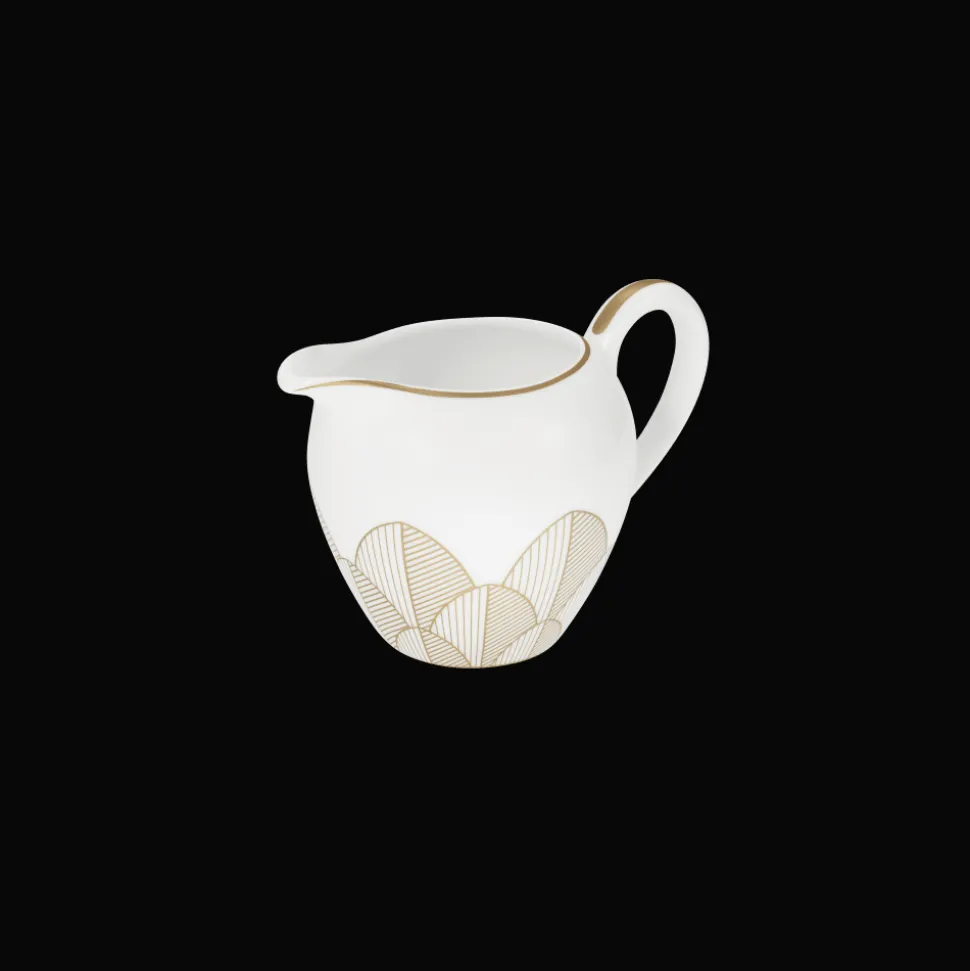 Crémier 25cl en porcelaine finition Or