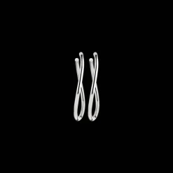Créoles grand modèle en argent massif