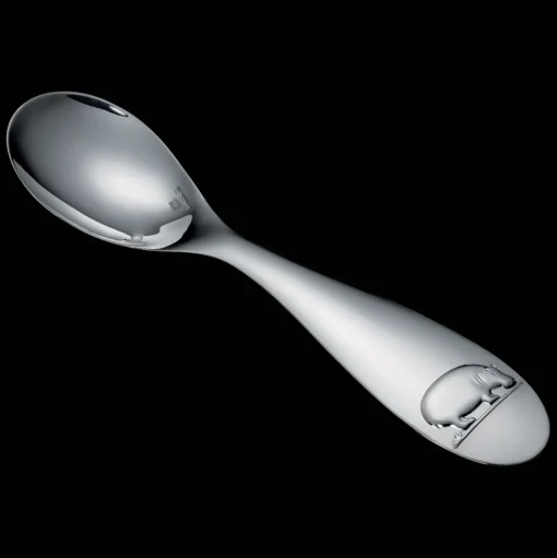 Cuillère bébé en métal argenté