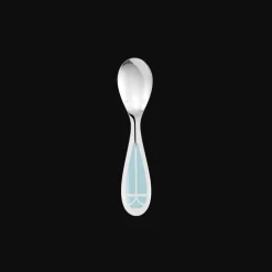 Cuillère naissance en métal argenté - Ice Blue