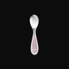 Cuillère naissance Rose Quartz Talisman Métal argenté