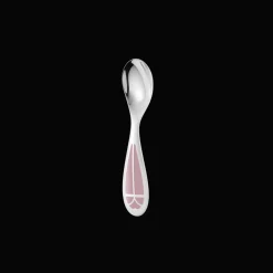 Cuillère naissance Rose Quartz Talisman Métal argenté