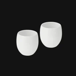 Ensemble 2 tasses espresso/verrines en porcelaine