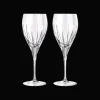 Lot de 2 verres à eau en cristal