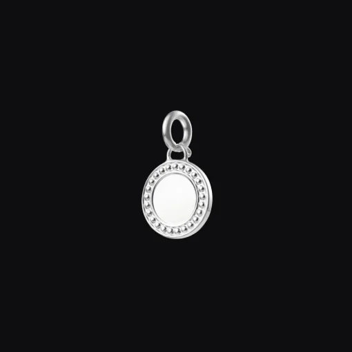 Médaille en Argent Massif - Perles