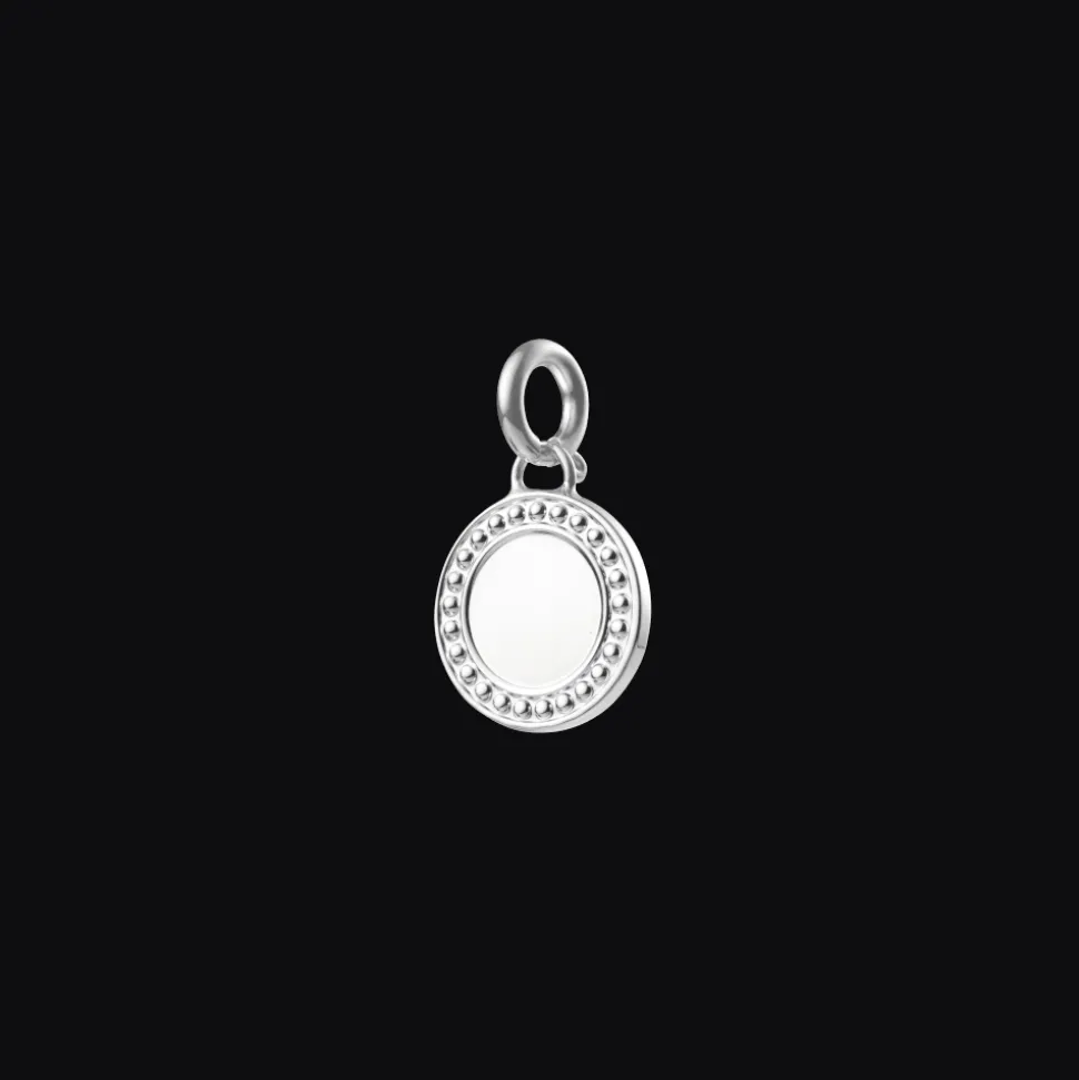 Médaille en Argent Massif - Perles