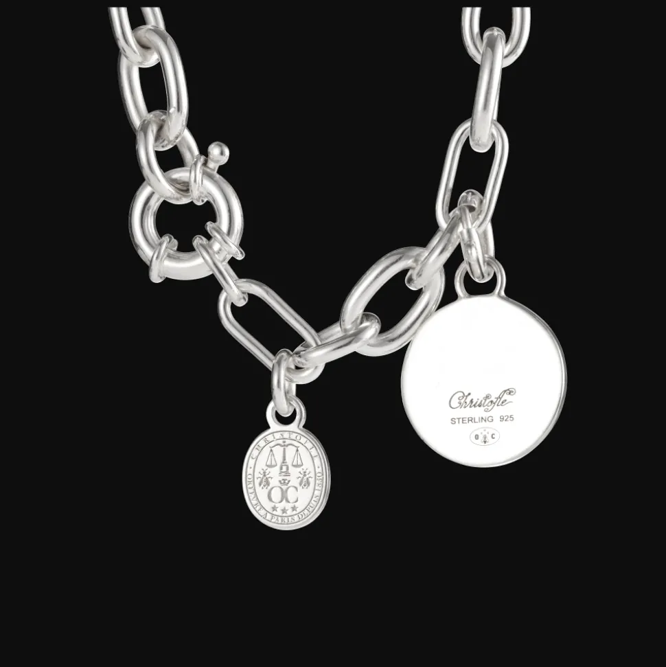 Médaille en Argent Massif - Ondulations