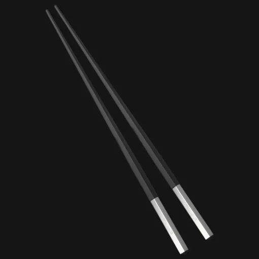 Paires de baguettes japonaises noires