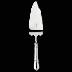 Pelle coupante à gâteaux et glace en métal argenté