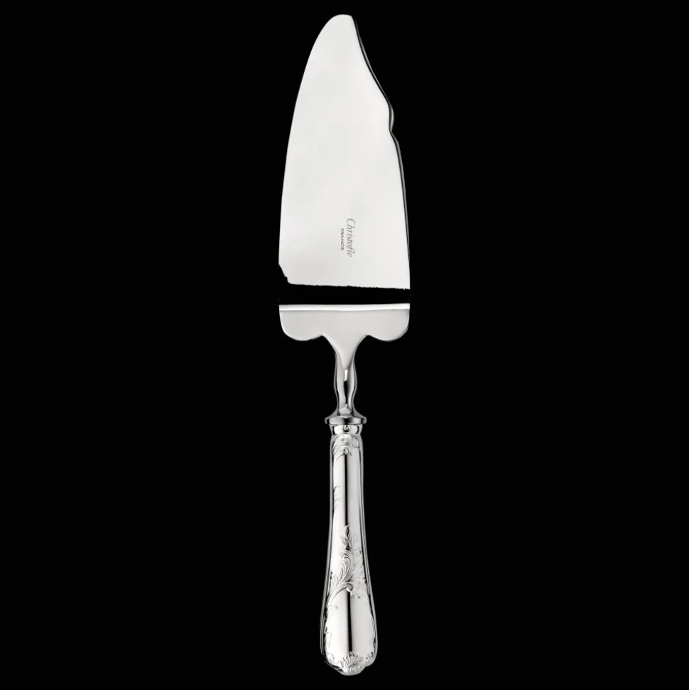Pelle coupante à gâteaux et glace en métal argenté