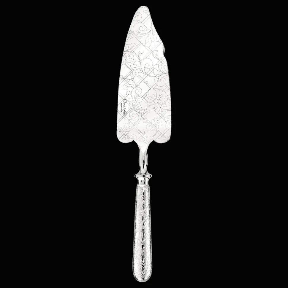 Pelle coupante à gâteaux et glace en métal argenté