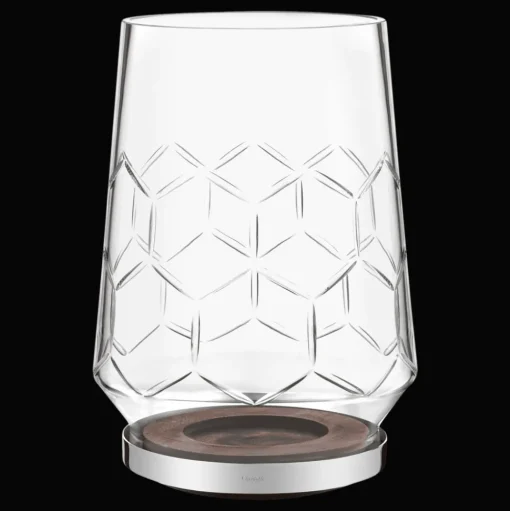 Photophore en verre taillé - Grande taille
