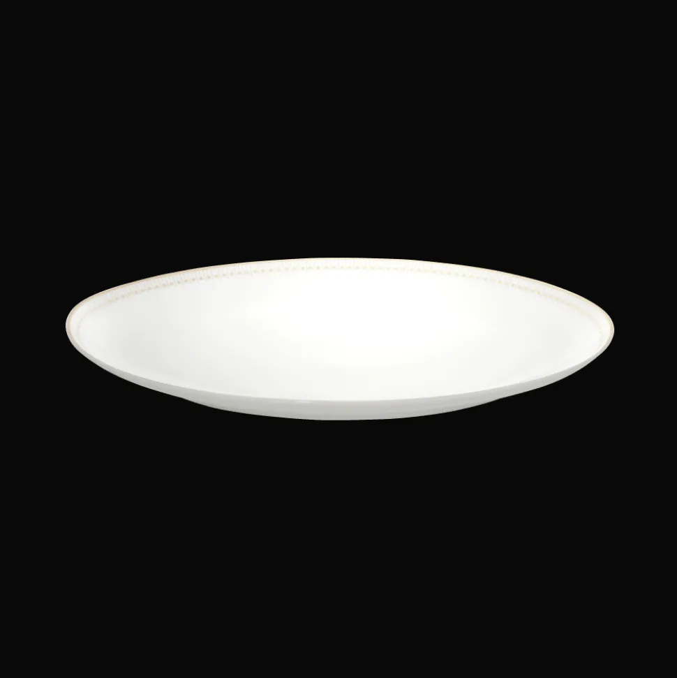 Plat ovale 38 cm finition Or