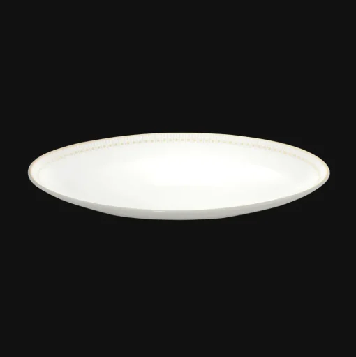 Plat ovale 28 cm finition Or