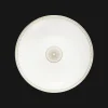 Plat rond creux en porcelaine finition Or