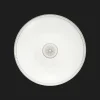 Plat rond creux en porcelaine finition Platine