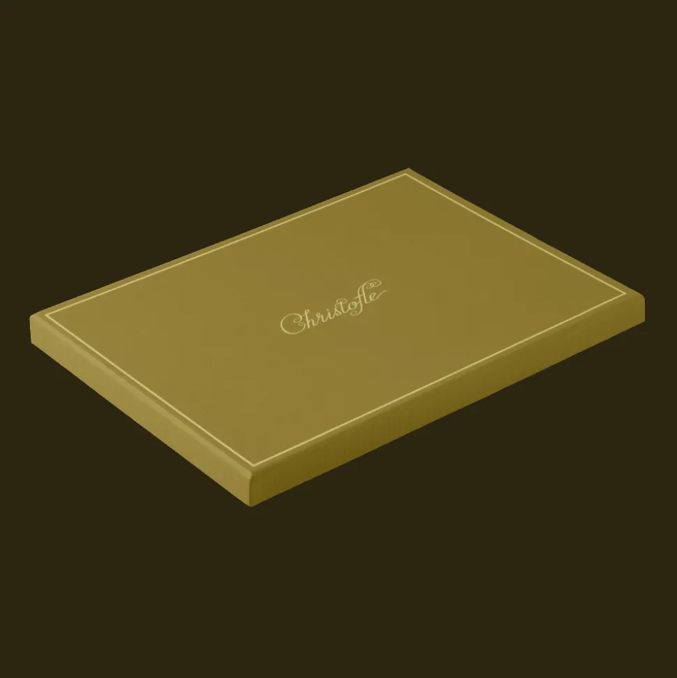 Plateau rectangulaire en acier vert impérial - 32x23cm