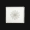 Plateau rectangulaire 22x20 cm en porcelaine finition Platine
