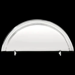 Porte-serviettes en métal argenté