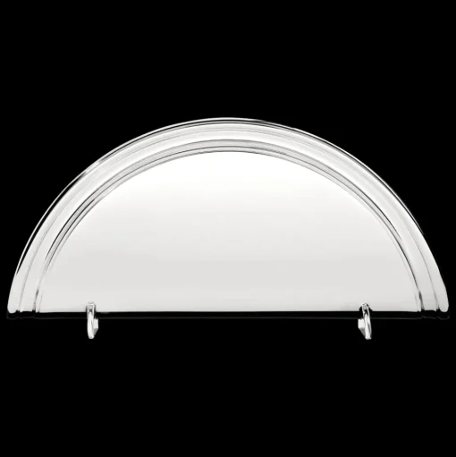 Porte-serviettes en métal argenté