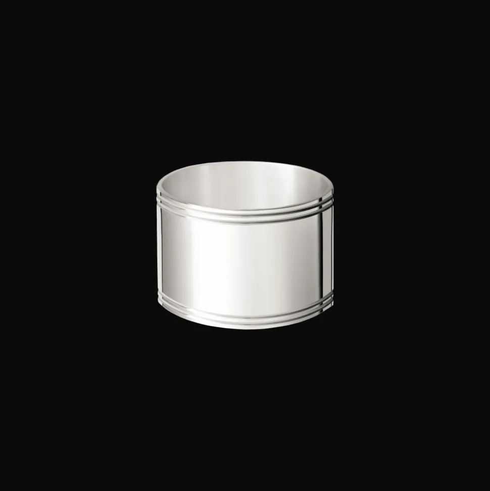 Rond de serviette en argent massif