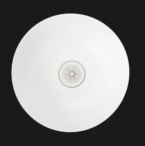 Saladier en porcelaine finition Platine