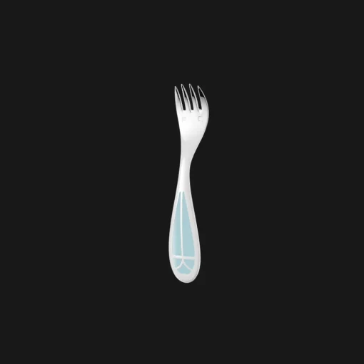 Set cuillère et fourchette naissance en métal argenté - Ice Blue