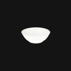 Set de 2 coupelles à sauce en porcelaine finition Platine