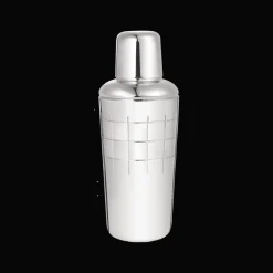 Shaker en métal argenté
