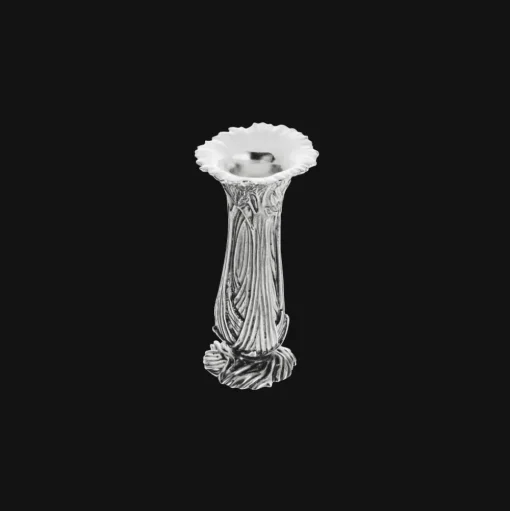 Vase Céleri en métal argenté