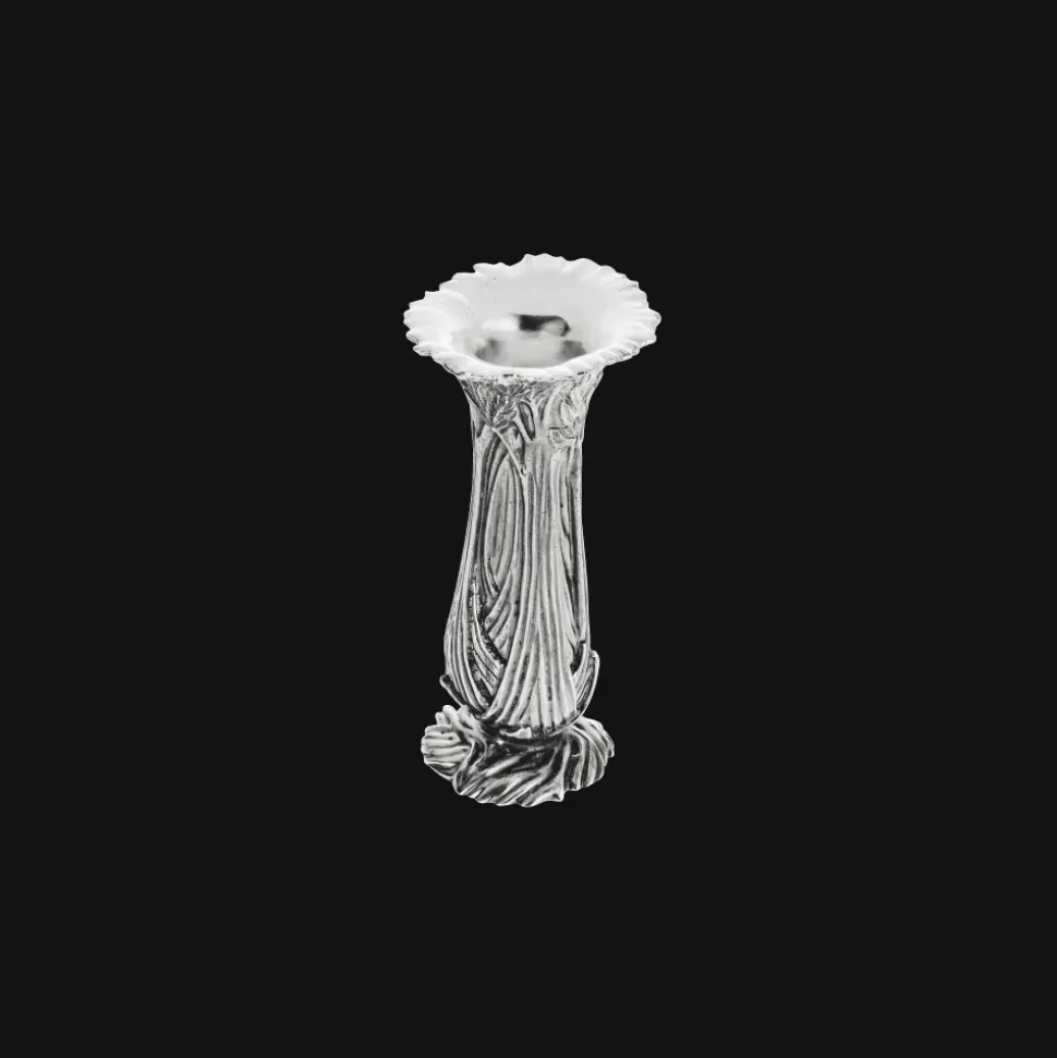 Vase Céleri en métal argenté